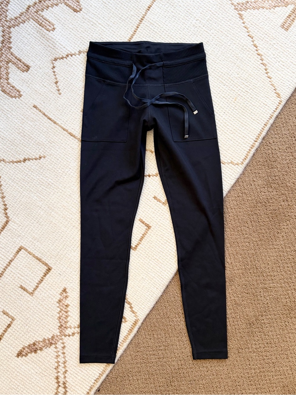 Travis Mathew NEW Friday Ponte Pocket Leggings Black XS